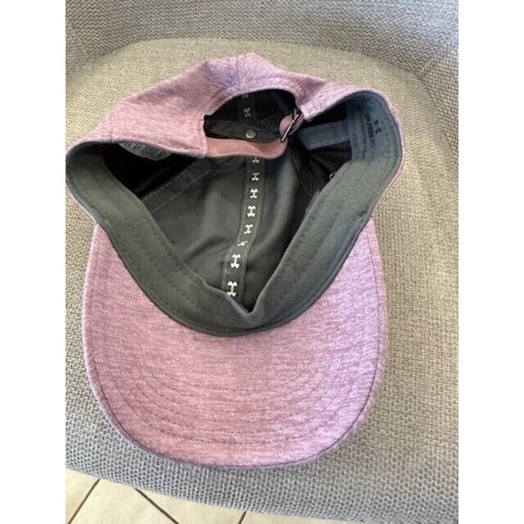 Under Armour Womens Hat Heathered Purple Mauve lavender UA Free Fit Adjustable - Picture 6 of 7